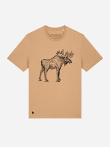 Skogs kollektion Moose eco t-shirt Latte