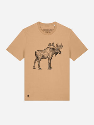 Skogs kollektion Moose eco t-shirt Latte