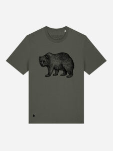 Skogs kollektion Bear eco t-shirt Khaki
