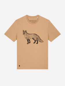 Skogs kollektion Fox eco t-shirt Latte